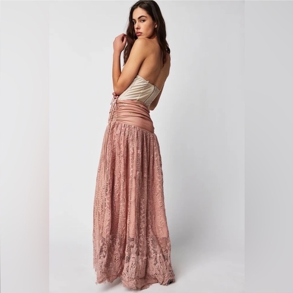 Free People Rosie Plains Convertible Skirt Maxi Dress Size Small NWT - Picture 3 of 12